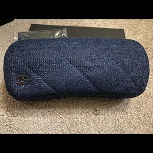 Chanel denim Sunglass case